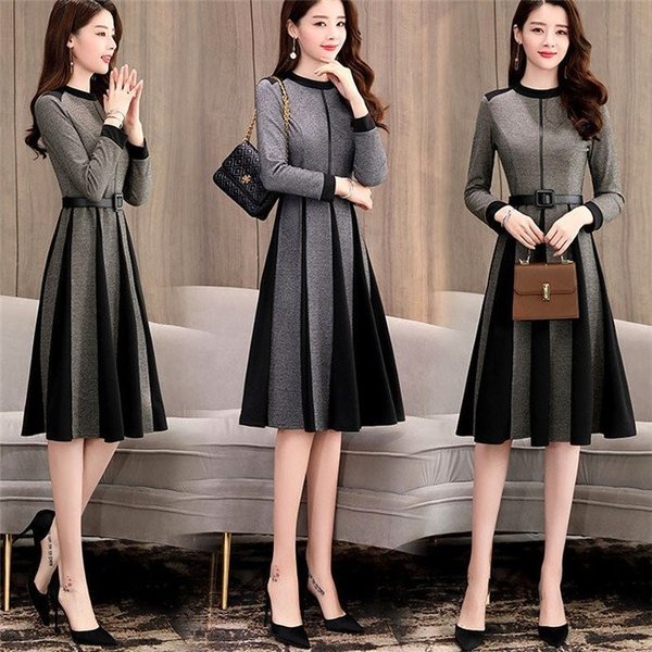 セール】ワンピース レディース きれいめ ロングワンピース 秋冬