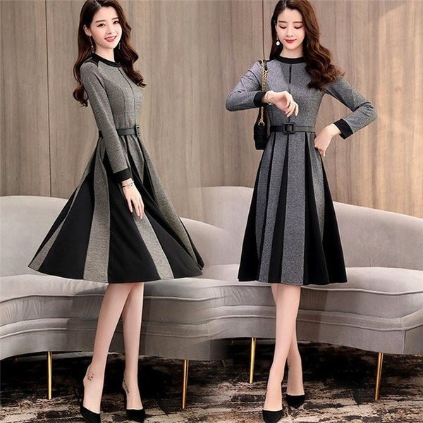 セール】ワンピース レディース きれいめ ロングワンピース 秋冬