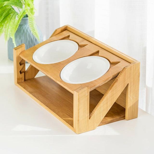 ペット用食器 給餌器 三段階 調整可能 ペット食器台 猫食器台 食器テーブル フードボウルスタンド 食器台の通販は 6,980円