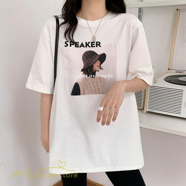 tシャツ Tシャツ レディース 着痩せ 丸首 トップス プリント 着回し 夏コーデ 2021 新作 お出かけ 半袖 おしゃれ ワイドTシャツ ゆったり アウトドア 女性着 夏