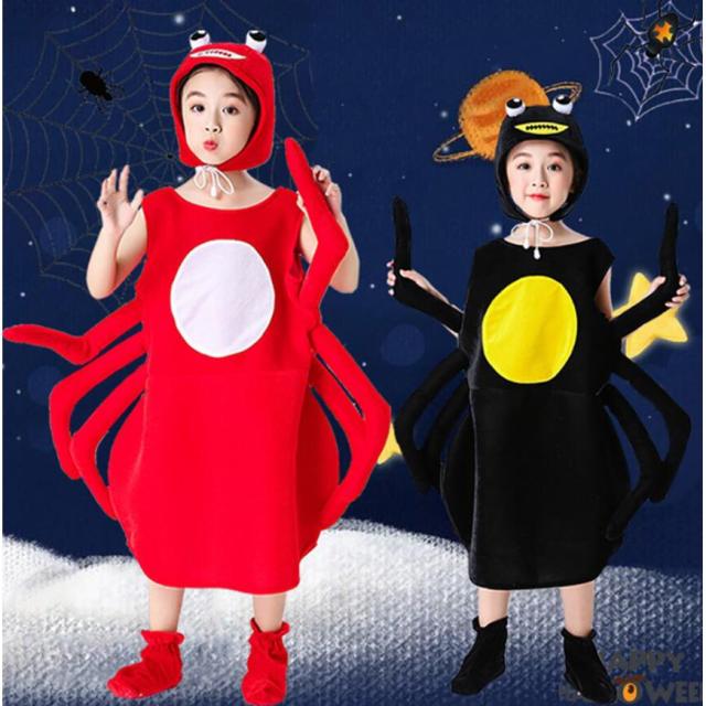 ハロウィン 着ぐるみ 蜘蛛 仮装 キッズ コスプレ コスチューム