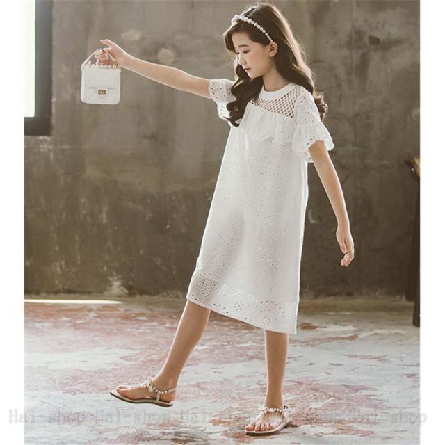 キッズ 子供服 ワンピース 女の子 キッズワンピース 半袖ワンピース 綿 ロング フリル 子供ドレス ジュニア 子ども お姫様 おしゃれ 可愛い カジュアル 新品_2