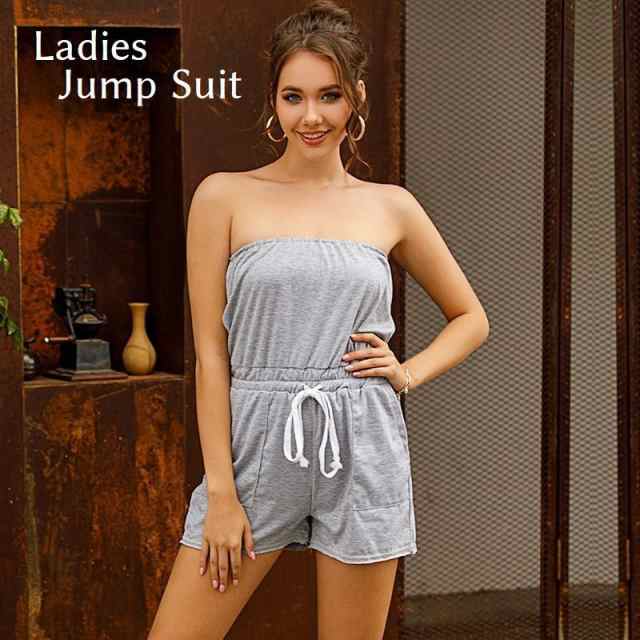 激安挑戦!! オールインワン レディース ジャンプスーツ ショート丈 服&ファッション小物