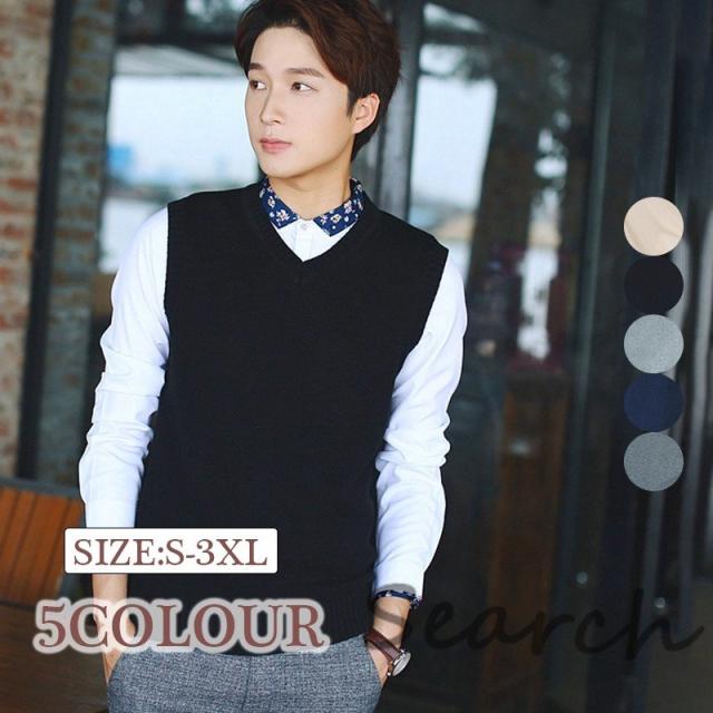 ニットベスト メンズ ｖネック 軽量 カップル 秋冬 大きいサイズ プレゼント 防寒性 通勤通学 20/30/40/50/60代の通販は 5,699円