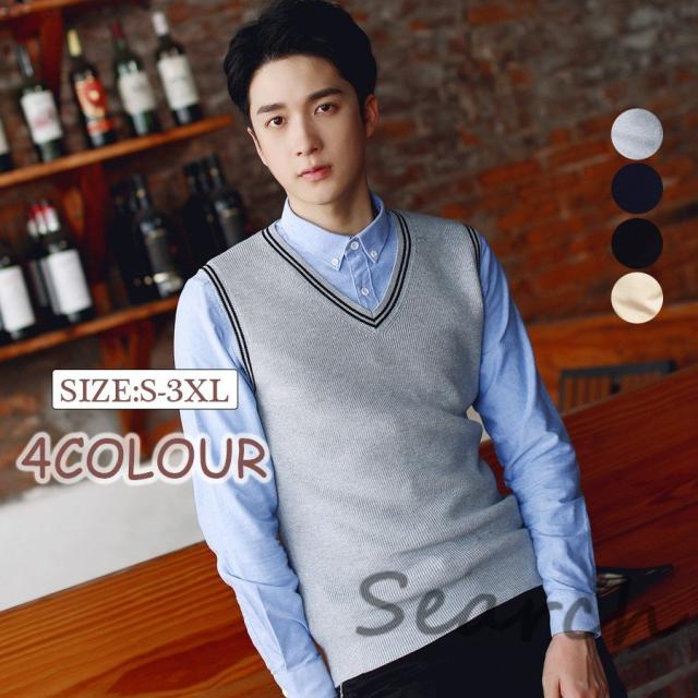 ニットベスト メンズ ｖネック 軽量 カップル 秋冬 大きいサイズ プレゼント 防寒性 通勤通学 20/30/40/50/60代の通販は