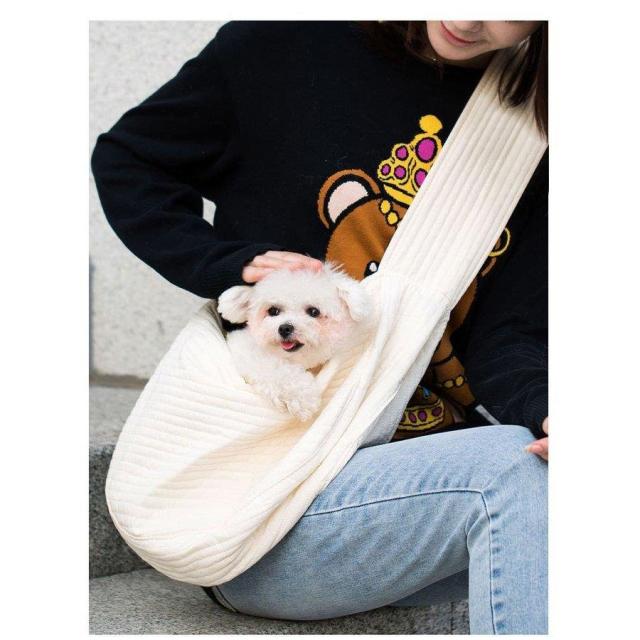 ペット用 キャリーバッグ ドッグスリング 猫 犬 デニムリメイク 抱っこ