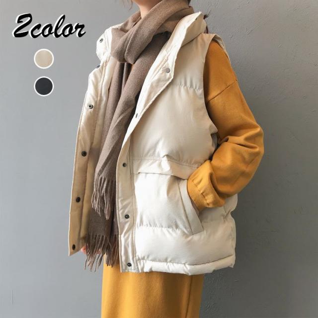 中綿ベスト レディース 40代 ダウンベスト 防寒ベスト 防風 暖かい アウター ショット丈コート 秋冬 人気 おしゃれ 軽量ジャケット オシャレ 中綿ジャケットの通販は 5,059円