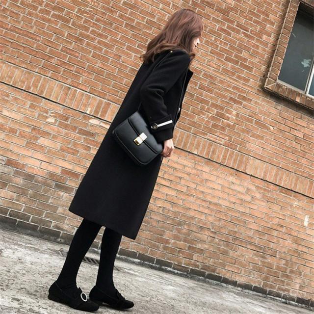 ラシャコート レディース ダブルブレスト ベルト付き 厚手 ラシャジャケット ロング丈コート 秋冬 カジュアル スプリングコート 着痩せ アウターの通販は