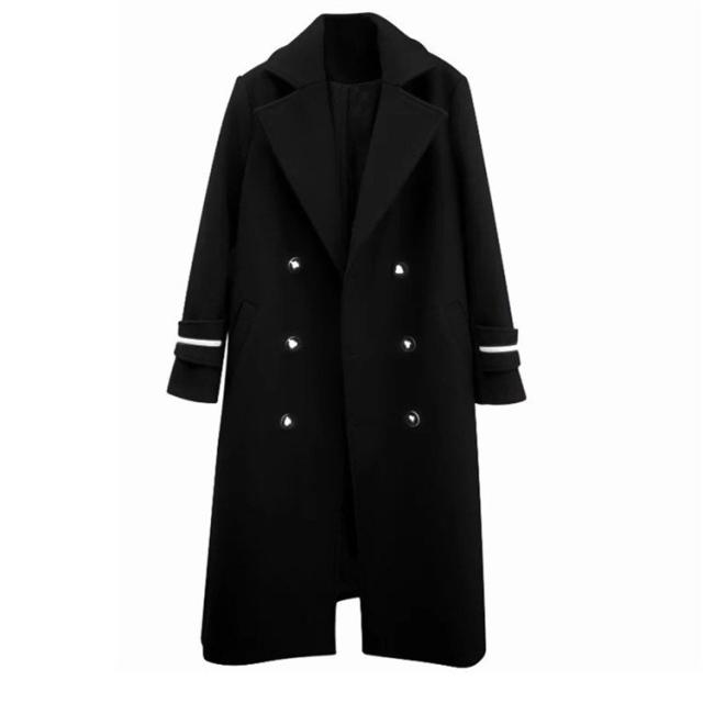 ラシャコート レディース ダブルブレスト ベルト付き 厚手 ラシャジャケット ロング丈コート 秋冬 カジュアル スプリングコート 着痩せ アウターの通販は