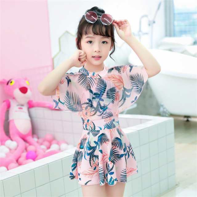 子供 水着 ワンピース水着 サロペット キッズ 水着 女の子 葉柄 スイムウェア フリル 可愛い 紫外線カット 子供 こども ジュニア 女児 女の通販はau  PAY マーケット NEXT au PAY マーケット－通販サイト