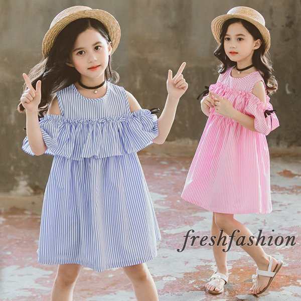 子供服 ワンピース ピンク 160 韓国子ども服 キッズ 女の子 夏服