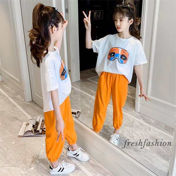 子供服 セットアップ キッズ 女の子 春夏 2点セット 上下セット Tシャツ 半袖 ロングパンツ ジャージ キッズ 運動着 おしゃれ 可愛い  カの通販はau PAY マーケット NEXT au PAY マーケット－通販サイト