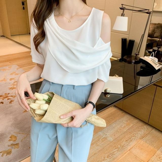 ブラウス レディース 40代 春夏新作 オシャレブラウス シフォン