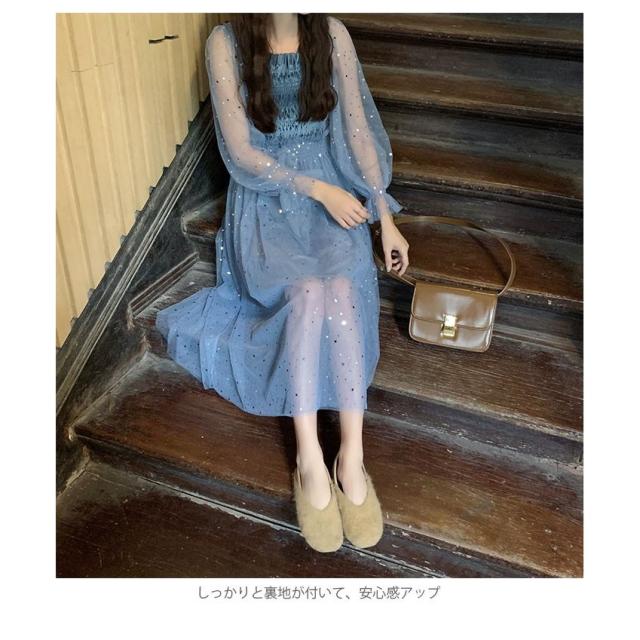 チュールワンピース レディース ワンピース チュール シフォン
