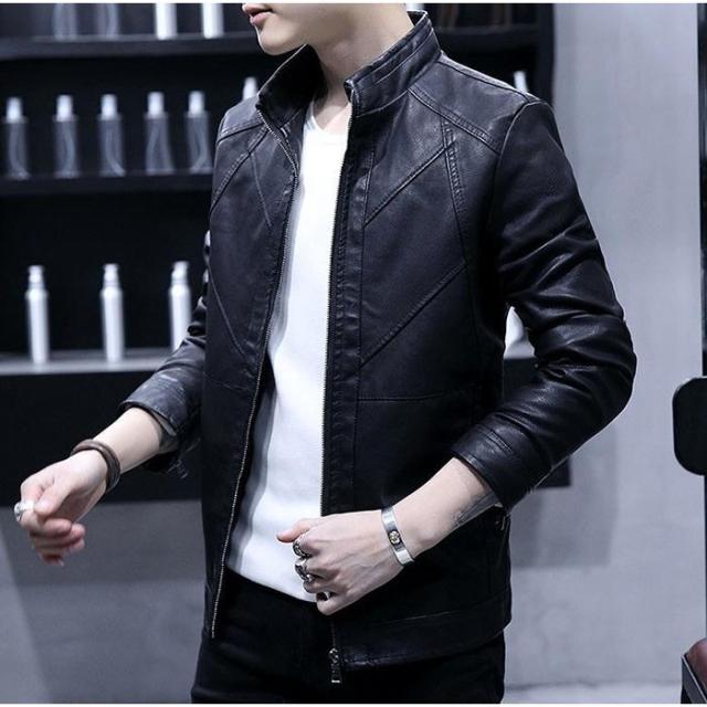 トルネードマート ライダース ジャケット フルジップ フェイクレザー 無地 秋冬 トルネードマート ライダース ジャケット フルジップ フェイクレザー