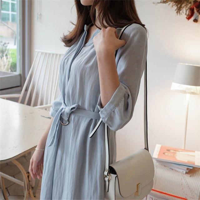 ワンピース レディース 40代 春夏 膝丈ワンピース きれいめ 無地 七分袖 膝丈ワンピース ロング 通勤 OL 着痩せ オシャレ 上品 新作 ワンピース レディース 40代 春夏 膝丈ワンピース きれいめ 無地 七分