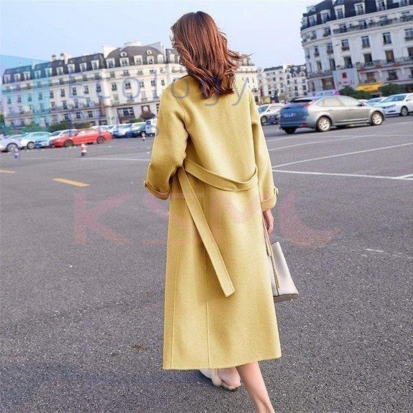 ラシャコート レディース ダブルブレスト ベルト付き ラシャジャケット