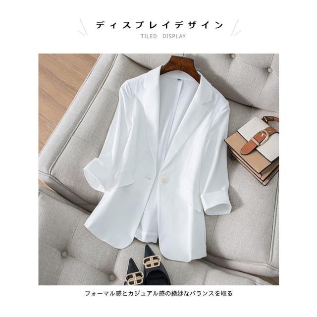 ブレザー レディース スーツジャケット 薄手 ジャケット オフィス サマージャケット 女性 アウター 着痩せ 春秋 フォーマル ボーイッシュ ブレザー レディース スーツジャケット 薄手 ジャケット