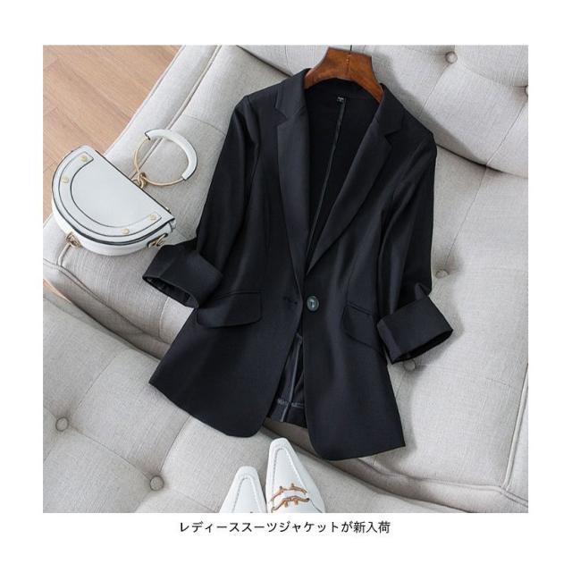 ブレザー レディース スーツジャケット 薄手 ジャケット オフィス サマージャケット 女性 アウター 着痩せ 春秋 フォーマル ボーイッシュ ブレザー レディース スーツジャケット 薄手 ジャケット