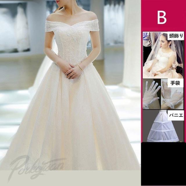 ホワイトドレス ウェディングドレス ワンピース 花嫁ドレス 大きい