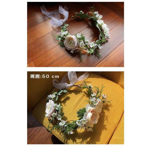 花冠 ヘッドドレス ホワイトデルフィニューム 造花 花かんむり ウェディング 髪飾り ブライダル 結婚式 海外挙式 ハワイ婚 前撮りの通販はau Pay マーケット Next