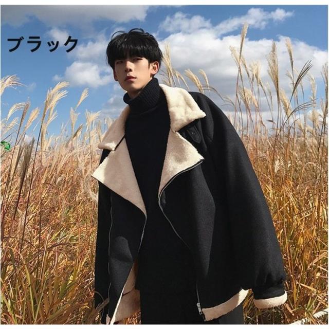 ムートンコート ムートンジャケット ボアブルゾン メンズ アウター