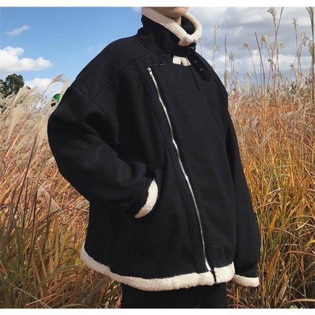 ムートンコート ムートンジャケット ボアブルゾン メンズ アウター