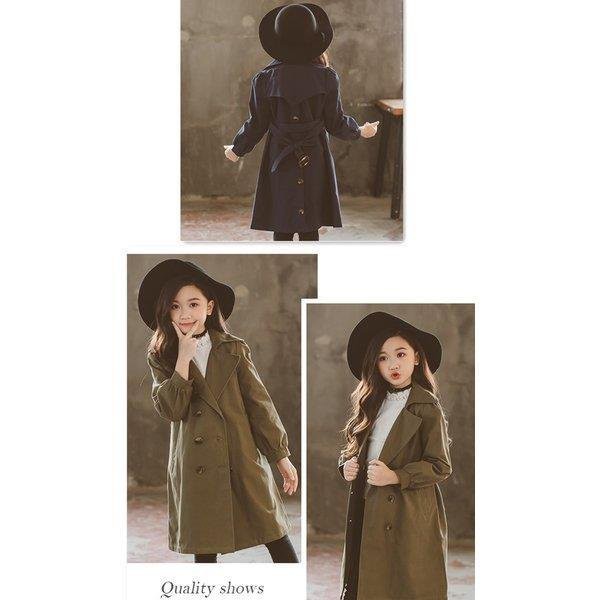 韓国こども服 トレンチコート フォーマル 女の子 コート ジャケット 春秋  トップス アウター 90/100/110/120/130/140/150/160cm S M L 遠足の通販は