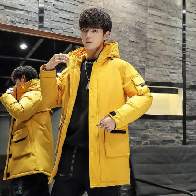 ダウンジャケット メンズ ダウンコート ロング丈 80%ダウン 全4色 冬服 