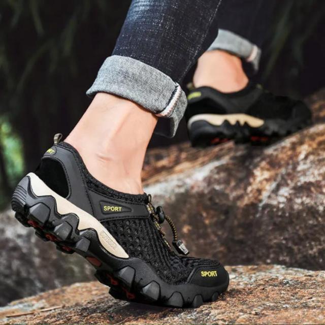 メッシュ 夏 海辺 川遊び スニーカーサンダル メンズ 歩きやすい キャップ アウトドア マリンシューズ 軽量 ビーチ サンダル 水陸両用 の通販はau Pay マーケット Next