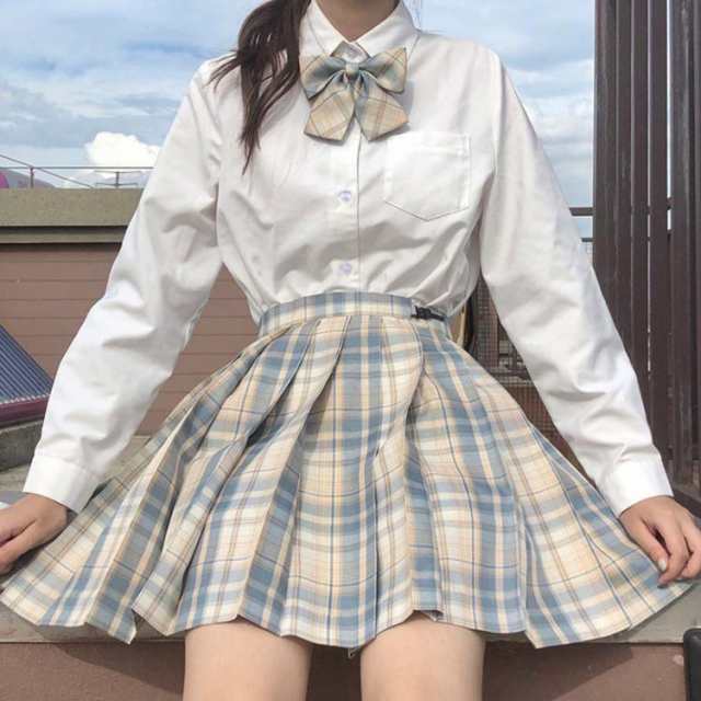 スクールスカート ハイウェスト 制服 制服 プリーツスカート