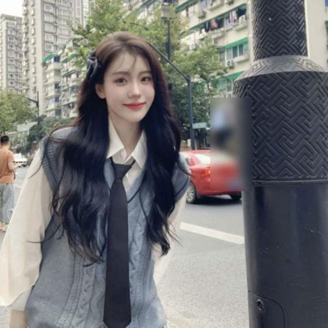 ネクタイ ニットベスト 高校制服 スクール 制服4点セット 春秋冬