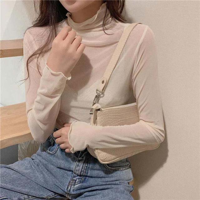 あんず色 ソフトチュール トップス 実例写真！トップスのみ あんず色
