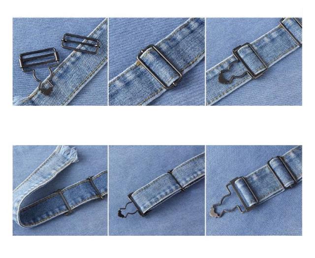 1個入 全7サイズ×3色 吊り金具 ジーンズ吊りカン 送料無料 サロペット