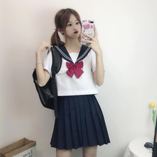 ⭐︎制服セット(女子)☆コスプレ用 QOOLYㅤ] コスプレ 制服 セット 女子高生 制服 3点セット シャツ
