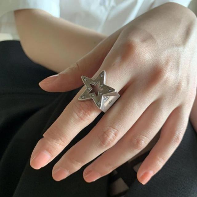 STAR JEWELRY シルバーリング　ジルコニア ジルコニア スター リング シルバー 指輪 星 メンズ レディース