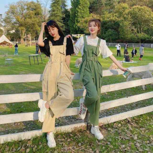 レディース サロペット パンツ 秋 綿 カーゴパンツ レディース サロペット パンツ 秋 綿 カーゴパンツ