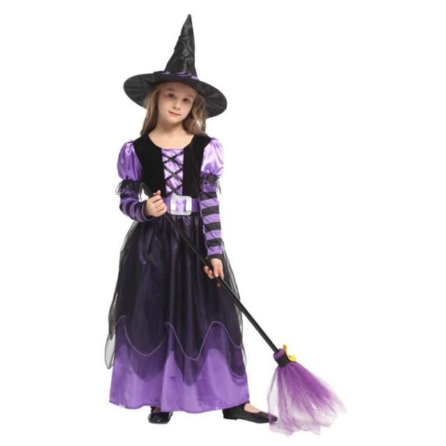 【100センチ】ハロウィン 巫女 魔女 子供 キッズ コスプレ ワンピース 仮装 子供 3点セット 着ぐるみ 魔女 巫女 衣装 悪魔 コスプレ ベビー 女の子