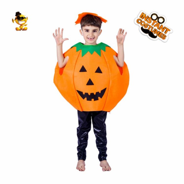 2点セット 子供 キッズ ベビー かぼちゃ コスプレ 衣装 ハロウィン パーティ