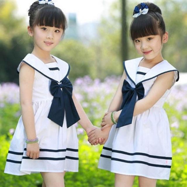 子どもドレス モノトーンセーラー ワンピース 子供セーラー服 子供ドレス リボンワンピース 半袖の通販はau Pay マーケット Mmc