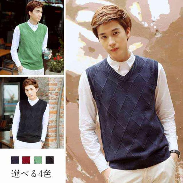 ニットベスト メンズ Vネック ニットベスト 大きいサイズ ビジネスベスト Vネックベスト 男性 オフィス カジュアルの通販はau Pay マーケット Mmc