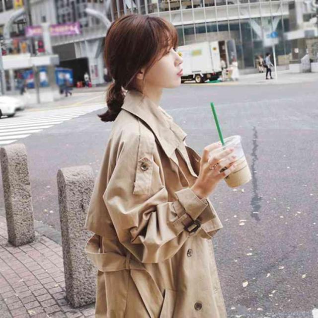 トレンチコート レディース 秋 カーキ トレンチコート ロング ダブルボタン 韓国風 アウター ジャケット ベルト付い 通勤 体の通販はau Pay マーケット Mmc