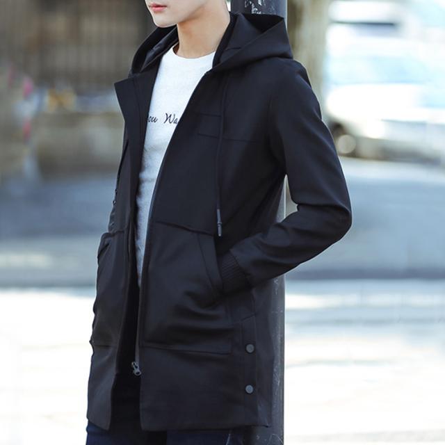 ジャケット メンズ ロングジャケット アウター ロングコート フード付き かっこいい スプリングコート ジャケット ウェア 春秋の通販はau Pay マーケット Mmc