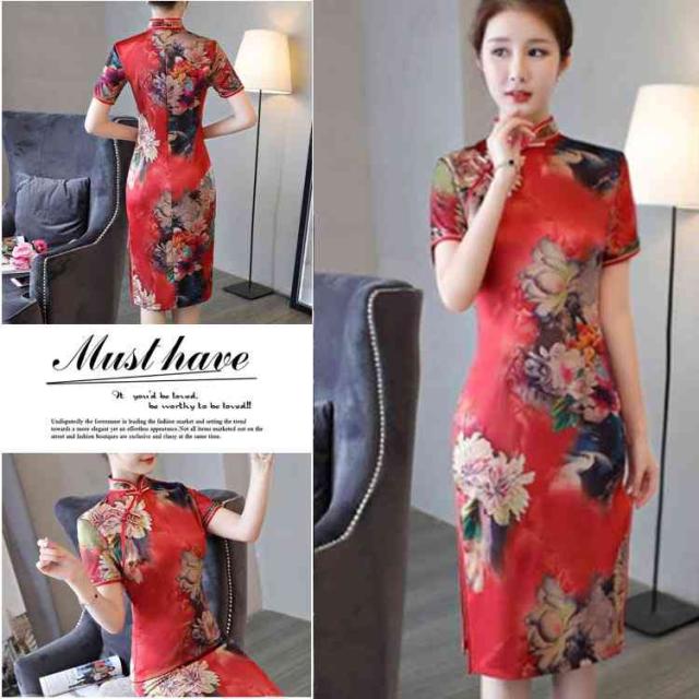 チャイナドレス コスプレ衣装 ドレス パーティー ドレス ワンピース チャイナ服 ワンピース レディース 膝丈 チャイナ ワンピの通販はau Pay マーケット Mmc