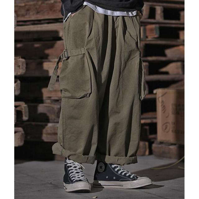パンツメンズ ゆとり ボトムス 無地 綿ロングパンツ サロペット 無地 シンプル 春夏秋 新作 お洒落 男性 カジュアル おしゃれ 大きいサイズ カーゴパンツ作業着の通販は