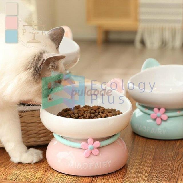 ペット用品 ペットグッズ 食器 餌入れ 水入れ ごはん お皿 ボウル 耳付き 傾斜 カラフル ポップ ベージュ ピンク ブルー ホワイト相棒 可愛い 散歩の通販は 6,550円