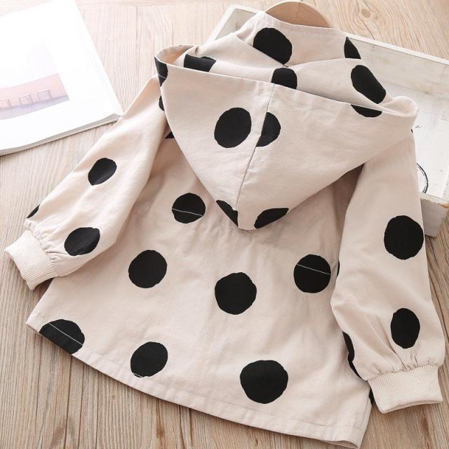 水玉模様フード付きアウターウェア 楽天市場】パーカー（柄ドット・水玉）（コート・ジャケット