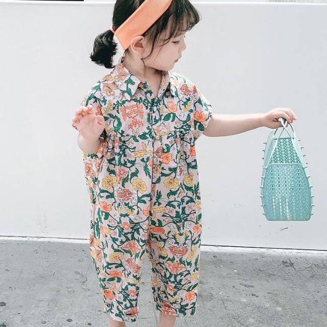 CHILD WOMAN 花柄ジャンプスーツ 半袖 CHILD WOMAN 花柄ジャンプスーツ 半袖