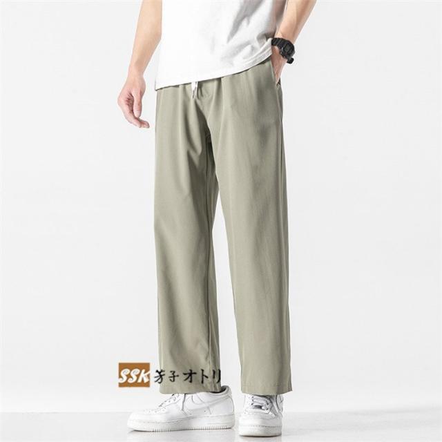無地パンツ メンズ パンツ ボトムス チノパン ロングパンツ 涼しいズボン カジュアル 夏 サマー お兄系の通販はau Pay マーケット Mmc