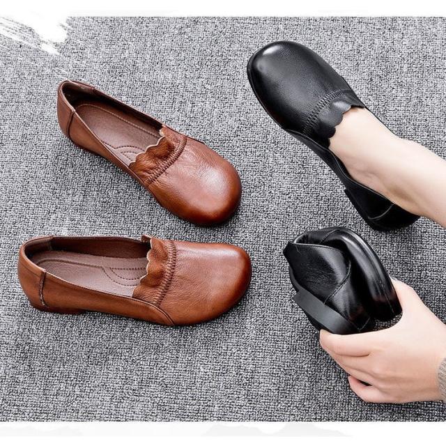 パンプス レディース革靴 女性 フラット 春夏秋冬 オールシーズン 本革 疲れない 履きやすい 革靴 シューズ 歩きやすい 婦の通販はau Pay マーケット Mmc